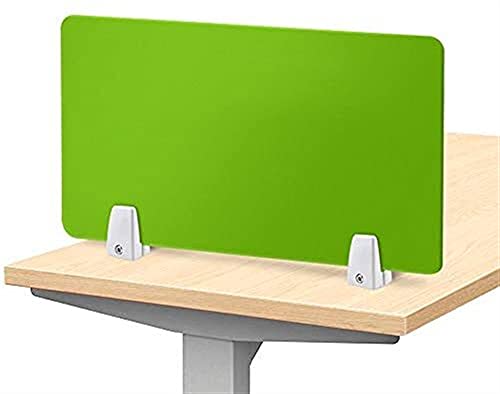 Schreibtisch-Trennwand-Clips, Büro-Schreibtischblende, Schreibtisch-Trennwand, Acryl-Bildschirmtafel, Desktop-Trennwand, Prüfungsblende, mobiler Bildschirmclip ZTT(Green,30 * 50cm) von HEYDGBBZ