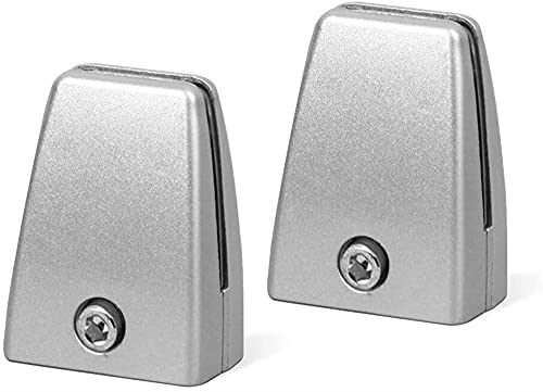 Schreibtisch-Trennwand-Clips, Büro-Schreibtischblende, Schreibtisch-Trennwand, Acryl-Bildschirmtafel, Desktop-Trennwand, Prüfungsblende, mobiler Bildschirmclip ZTT(Silver,2PCS Screen Clamps) von HEYDGBBZ