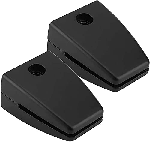 Schreibtisch-Trennwand-Clips, Desktop-Bildschirm-Clip Büro-Trennwand-Clip Aluminiumlegierung Bildschirm-Schallwand-Clip Befestigungsclip Trennwandhalterung ZTT(1 Pair of Black) von HEYDGBBZ