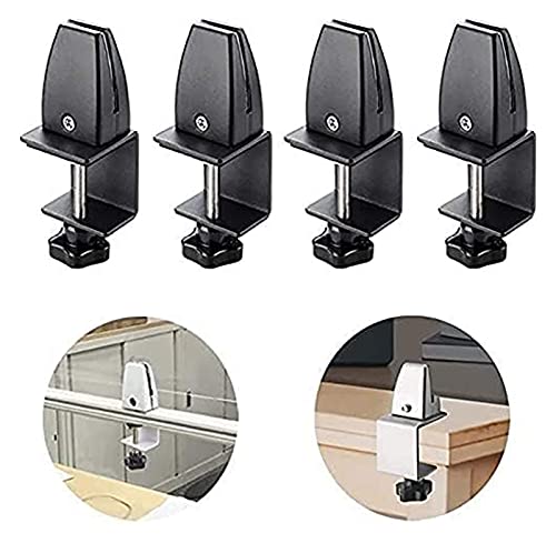 Schreibtisch-Trennwandklammern, Glas-Befestigungsklammer, Bildschirmklammer aus Aluminiumlegierung, Desktop-Befestigungsklammer, Holzklammer, Schreibtisch-Trennwandhalterung ZTT von HEYDGBBZ