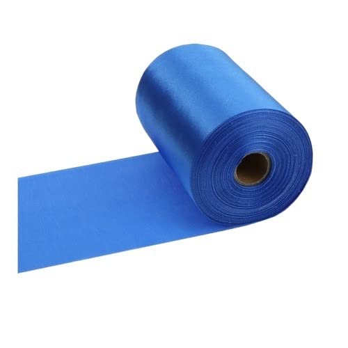 Organza Stoff Rolle, 25 meter/rolle 8 cm / 10 cm / 15 cm seiden satinbänder DIY. Hochzeitsstuhl SchärpenVerpackung Dekoration Seidenbänder(14-Royal blue,10cm X 25meters) von HFGDRH