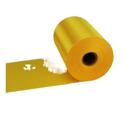 Organza Stoff Rolle, 25 meter/rolle 8 cm / 10 cm / 15 cm seiden satinbänder DIY. Hochzeitsstuhl SchärpenVerpackung Dekoration Seidenbänder(36-Yellow,15cm X 25meters) von HFGDRH