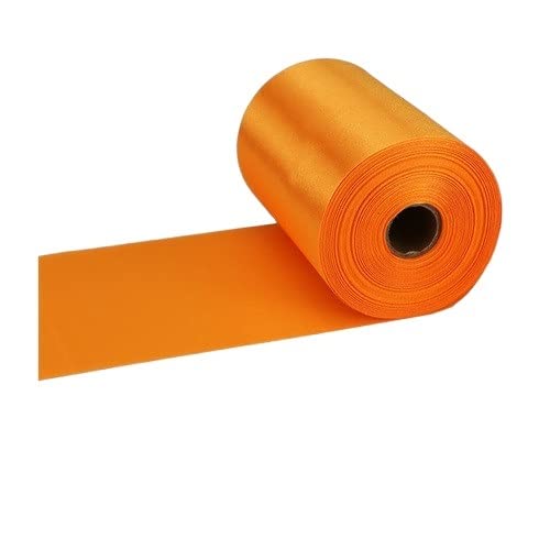 Organza Stoff Rolle, 25 meter/rolle 8 cm / 10 cm / 15 cm seiden satinbänder DIY. Hochzeitsstuhl SchärpenVerpackung Dekoration Seidenbänder(37-Orange,15cm X 25meters) von HFGDRH