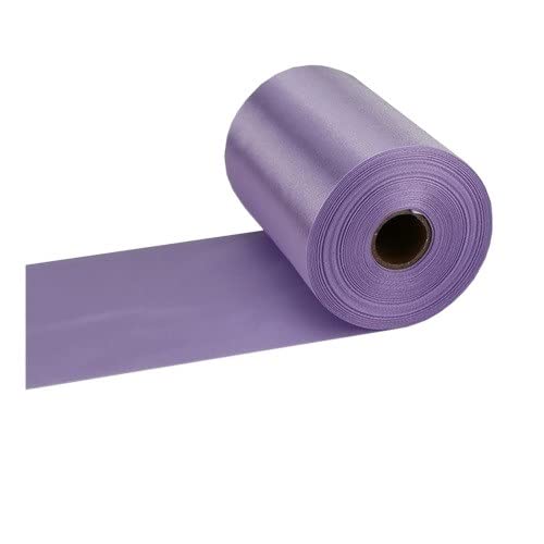 Organza Stoff Rolle, 25 meter/rolle 8 cm / 10 cm / 15 cm seiden satinbänder DIY. Hochzeitsstuhl SchärpenVerpackung Dekoration Seidenbänder(43-Light purple,15cm X 25meters) von HFGDRH