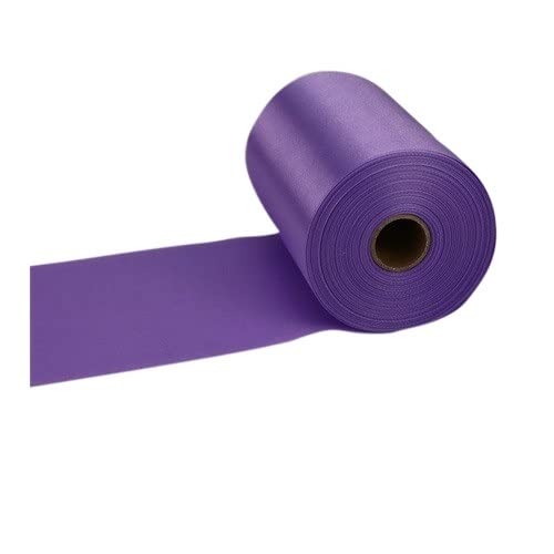 Organza Stoff Rolle, 25 meter/rolle 8 cm / 10 cm / 15 cm seiden satinbänder DIY. Hochzeitsstuhl SchärpenVerpackung Dekoration Seidenbänder(44 -Deep purple,15cm X 25meters) von HFGDRH