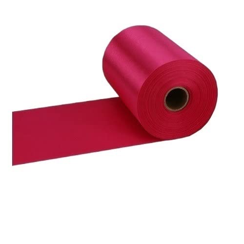 Organza Stoff Rolle, 25 meter/rolle 8 cm / 10 cm / 15 cm seiden satinbänder DIY. Hochzeitsstuhl SchärpenVerpackung Dekoration Seidenbänder(9-Deep rose,10cm X 25meters) von HFGDRH