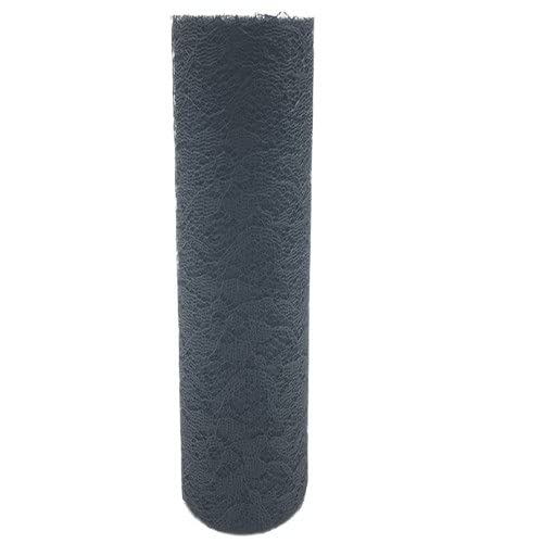 Organza Stoff Rolle, 30 cm 10 yards spitze glitter pailletten tüll rollen mesh DIY. Tüll Stoff Hintergrund Hochzeit Geburtstag Party Tischdekoration Tischläufer(Black-Without-sequin) von HFGDRH