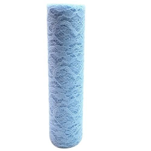 Organza Stoff Rolle, 30 cm 10 yards spitze glitter pailletten tüll rollen mesh DIY. Tüll Stoff Hintergrund Hochzeit Geburtstag Party Tischdekoration Tischläufer(L-blue-No-sequin) von HFGDRH