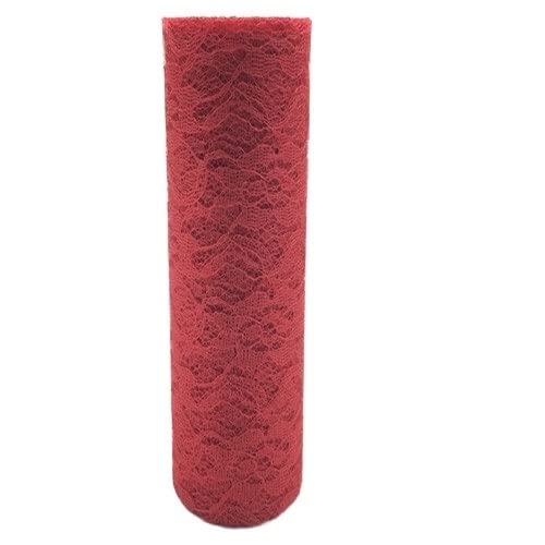 Organza Stoff Rolle, 30 cm 10 yards spitze glitter pailletten tüll rollen mesh DIY. Tüll Stoff Hintergrund Hochzeit Geburtstag Party Tischdekoration Tischläufer(Red-Without-sequin) von HFGDRH