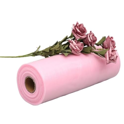 Organza Stoff Rolle, 30 cm 100yards weiße Tüllrollen 12inch DIY. Dekorative Handwerk Tüll Rolls Spule for Hochzeitsdekoration Weihnachtsveranstaltungsparty(Pink) von HFGDRH