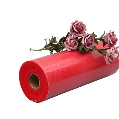 Organza Stoff Rolle, 30 cm 100yards weiße Tüllrollen 12inch DIY. Dekorative Handwerk Tüll Rolls Spule for Hochzeitsdekoration Weihnachtsveranstaltungsparty(Red) von HFGDRH