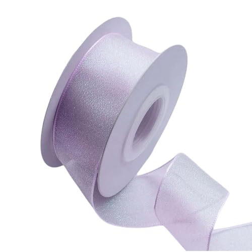 HFLDMA Geschenkband 10 Yards Tüllband für Weihnachten, Hochzeit, transparentes Band, handgefertigte Bänder für Blumensträuße, Verpackungen, Schleifen, Kränze, Dekoration von HFLDMA