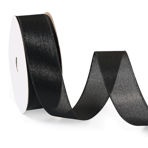 HFLDMA Geschenkband 100 Yards Bänder, Geschenkverpackungsband, 2,5 cm transparenter Tüll, dekorative Bänder für Blumenstrauß, Geschenke, Basteln, Schleifen, Party, Hochzeit von HFLDMA