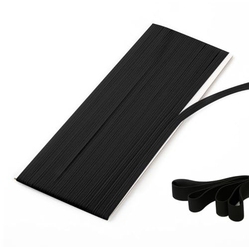 4 Stück Gummiband Schwarz, Gummibänder zum Nähen, Schwarz Elastisches Band, Starke Flaches Gummilitze, Gummikordel Elastische Band, für Haushalt DIY Handwerk Stoffe zum Nahen 4 Stück Gummiband Schwarz, Gummibänder zum Nähen, Schwarz Elastisches Band, Starke Flaches Gummilitze, Gummikordel Elastische Band, für Haushalt DIY Handwerk Stoffe zum Nahen von HFMYGS