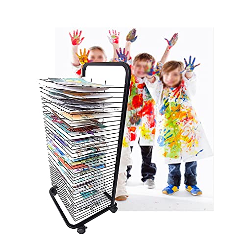 Art Drying Rack, Mobile Print-Making Information Rack Easel, Studio Creative Studio Drying Easel 35 Layers von HFRUUWSEHJJKK