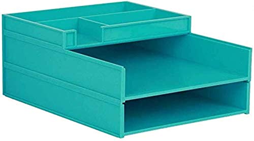 Home Office Desktop-Aktenaufbewahrungsbox, Desktop-Organizer, Aktenregal, A4-Papieraufbewahrung, mehrschichtiger Kunststoff-Datenkorb, Bürobedarf-Set, Aufbewahrungsbox, Aktenschrank (Farbe: C) (C) von HFRUUWSEHJJKK