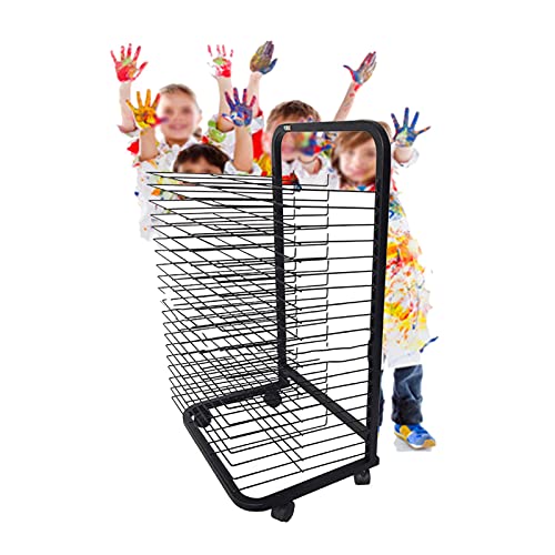 Kid'Drying Easel Metal Wire Mesh Art Drying Rack, Home Art School Studio Creative Studio Work Display Rack 20Floor von HFRUUWSEHJJKK