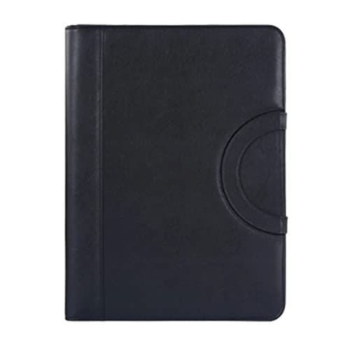 Tragbares Business-Padfolio-Etui mit Griff, PU-Leder, Ordner für Schule, Büro, Konferenzen, Notizblock (D 34,5 x 25,7 x 3 cm) (D 34,5 x 25,7 x 3 cm) von HFRUUWSEHJJKK