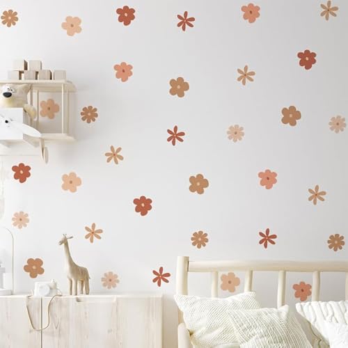 HGDESIGN® Wandtattoo Wandaufkleber Wandsticker Blumen Herz Baum Wanddeko für Kinderzimmer Babyzimmer Kind Baby Junge Mädchen (A) von HGDESIGN