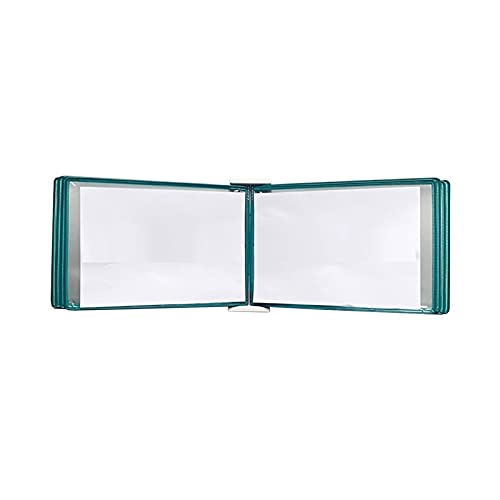 Aktenorganisator, verstellbarer Schreibtisch-Flip-Aktenhalter, wandmontierter Aktenhalter, A3-Display-Wandordner, A3 [16,53 Zoll × 11,69 Zoll] 20 Taschen(Green) von HGDNNDEOP