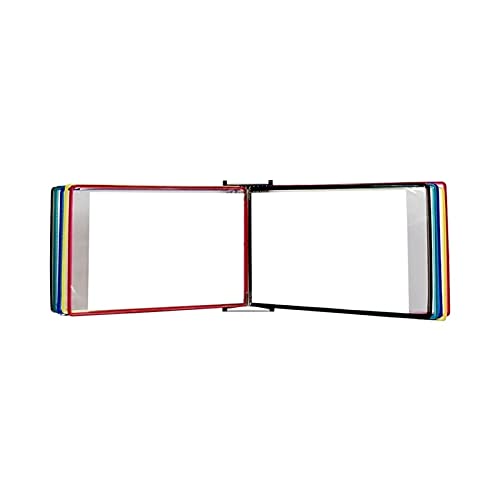 Aktenorganisator, verstellbarer Schreibtisch-Flip-Aktenhalter, wandmontierter Aktenhalter A4, wandmontierter Display-Aktenhalter(Rosso) von HGDNNDEOP