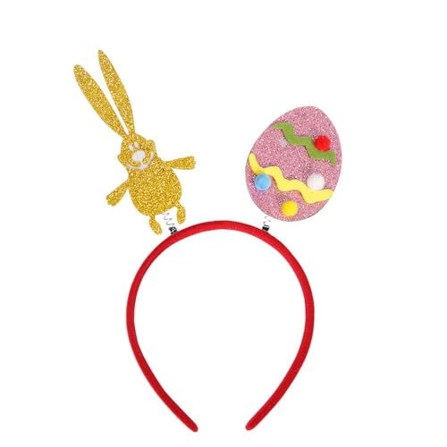 HGWOPGASD Hasenohren Stirnband Osterdekorationen Osterhasenohren Kaninchen Stirnband Geschenk für Erwachsene und Kinder A33 von HGWOPGASD