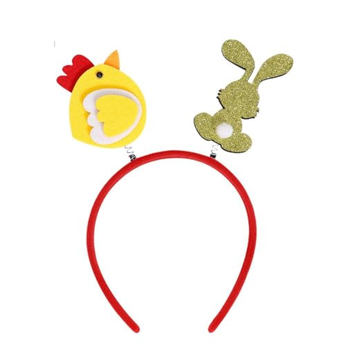 HGWOPGASD Hasenohren Stirnband Osterdekorationen Osterhasenohren Kaninchen Stirnband Geschenk für Erwachsene und Kinder A37 von HGWOPGASD