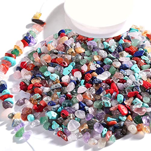 200 Stück Edelsteine Steinperlen Edelsteinperlen Schmucksteine Mix Halbedelsteine Edelsteine Mit Loch Natürliche Unregelmäßige Perlen Für Halskette Armband Ohrring Und Andere Schmuckherstellung von HHEETTT