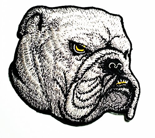 HHO Pitbull Bulldog Patch bestickt DIY Patches Aufnäher Aufbügler Kinder Handwerk Patch für Taschen Jacken Jeans Kleidung von HHO CARTOON PATCH