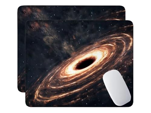 2 Pack Mauspad, Gaming Mousepades Loch, Mousepads mit Vernähte Kanten, 180x230 mm Mouse Pad mit Anti-Rutsch-Gummiboden,Wasserdichte Verschleißfest Strapazierfähig Mauspads, Gaming Mousepad S-358 von HHQGOUYG