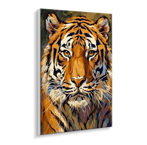 Malen Nach Zahlen Erwachsene, Der Tiger Paint by Numbers Malen Nach Zahlen, DIY mit Pinseln und Acrylfarben Handgemalt Ölgemälde Leinwand für Geschenke und Wand Dekoratio, Ohne Rahmen 35 x 50 cm R-516 Malen Nach Zahlen Erwachsene, Der Tiger Paint by Numbers Malen Nach Zahlen, DIY mit Pinseln und Acrylfarben Handgemalt Ölgemälde Leinwand für Geschenke und Wand Dekoratio, Ohne Rahmen 35 x 50 cm R-516 von HHQGOUYG