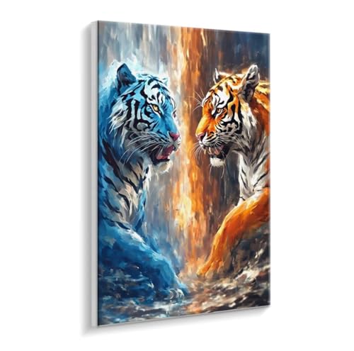 Malen Nach Zahlen Erwachsene, Tiere Tiger Paint by Numbers Malen Nach Zahlen, DIY mit Pinseln und Acrylfarben Handgemalt Ölgemälde für Geschenke und Wand Dekoratio, Ohne Rahmen 80 x 100 cm R-211 Malen Nach Zahlen Erwachsene, Tiere Tiger Paint by Numbers Malen Nach Zahlen, DIY mit Pinseln und Acrylfarben Handgemalt Ölgemälde für Geschenke und Wand Dekoratio, Ohne Rahmen 80 x 100 cm R-211 von HHQGOUYG