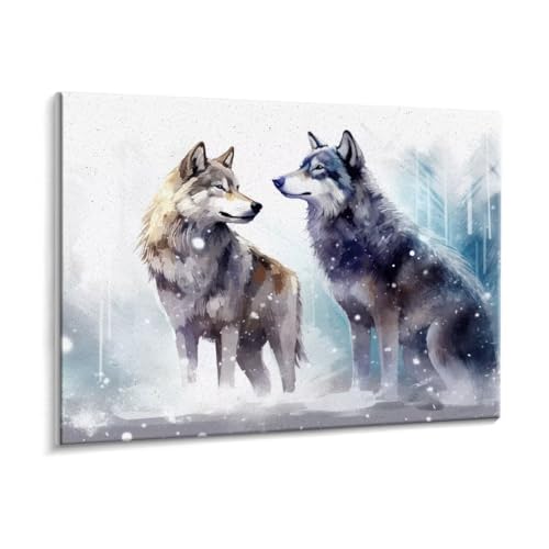 Malen Nach Zahlen Erwachsene, Tiere Wölfe Paint by Numbers Malen Nach Zahlen, DIY mit Pinseln und Acrylfarben Handgemalt Ölgemälde für Geschenke und Wand Dekoratio, Ohne Rahmen 90 x 120 cm R-220 Malen Nach Zahlen Erwachsene, Tiere Wölfe Paint by Numbers Malen Nach Zahlen, DIY mit Pinseln und Acrylfarben Handgemalt Ölgemälde für Geschenke und Wand Dekoratio, Ohne Rahmen 90 x 120 cm R-220 von HHQGOUYG