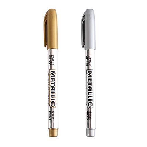 HHSclothing plus Produkte Bürobedarf Ordner Marker Pens Gold und Metallic Metallic Silver Marker 4ml Büro & Schreibwaren von HHSclothing