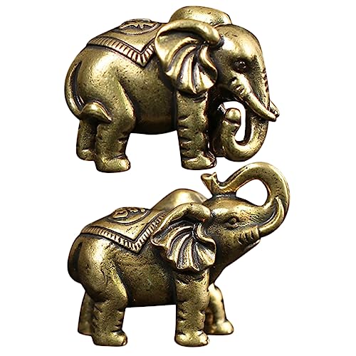 HIAKDOFT 2 Stück büro Accessoires wohnaccessoires tischdeko esstisch unikal Elefantenornament Statue - Golddekor Figur in Elefantenform Elefantendekorationen Messing Golden HIAKDOFT 2 Stück büro Accessoires wohnaccessoires tischdeko esstisch unikal Elefantenornament Statue - Golddekor Figur in Elefantenform Elefantendekorationen Messing Golden von HIAKDOFT