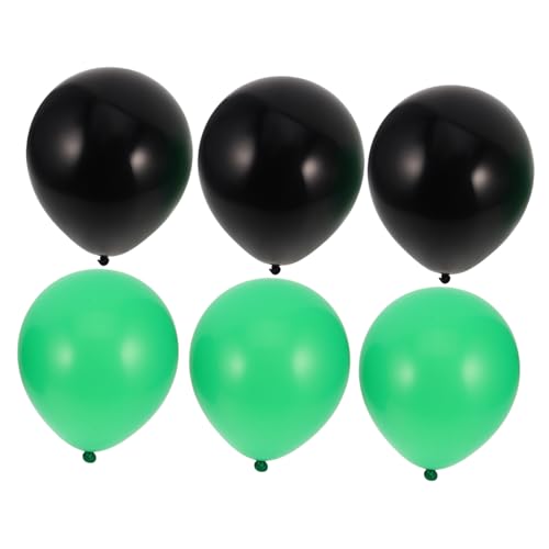 HIAKDOFT 30 Stück Ballonanzug Geburtstag Luftballons Babypartyballons Schwarze Luftballons Grüne Luftballons Latexballons Luftballons Für Geburtstagsfeier Grüner Ballon Emulsion von HIAKDOFT