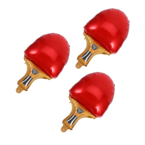 HIAKDOFT 3pcs Tischtennisschläger-ballon Sportballondekor Sportfolienballon Sportballons Sportbedarf Zubehör Für Sportstätten Partyzubehör Zum Thema Sport Tennisvorräte Aluminiumfolie von HIAKDOFT