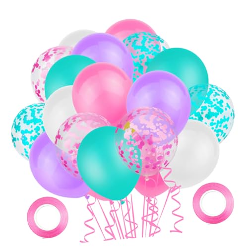 HIAKDOFT Einhorn Latexballons Set Hochzeitsfeier Dekoration Party Deko Mit Glitzer Und Konfetti Design Für Geburtstagsfeiern Und Hochzeiten Traumhafte Ballons von HIAKDOFT