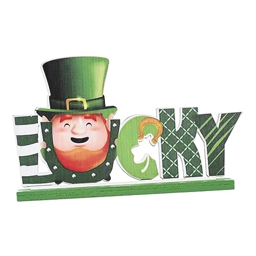 HIAKDOFT Hölzerne Ornamente Glücklich Dekoration Heilige Esstisch Herzstück Tischschild St. Patricks Day Wohnkultur St. Patricks Day Table Centerstücke Tischzentrum Holz Grün HIAKDOFT Hölzerne Ornamente Glücklich Dekoration Heilige Esstisch Herzstück Tischschild St. Patricks Day Wohnkultur St. Patricks Day Table Centerstücke Tischzentrum Holz Grün von HIAKDOFT