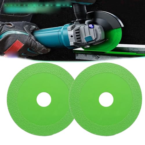 Diamond Chamfered Saw Blade, Rock Slab Flat Grinding Cutting Piece, Discos Para Cortar Ceramica,Glass Diamond Cutting Blade, Ultra-Thin Diamond Saw Blade Wheel for Tile Marble Ceramic Jade (2 PCS) von HIDRUO