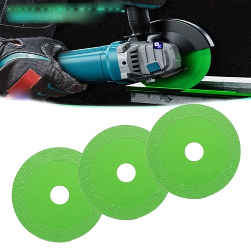 Diamond Chamfered Saw Blade, Rock Slab Flat Grinding Cutting Piece, Discos Para Cortar Ceramica,Glass Diamond Cutting Blade, Ultra-Thin Diamond Saw Blade Wheel for Tile Marble Ceramic Jade (3 PCS) von HIDRUO