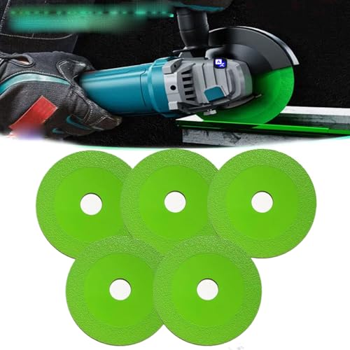 Diamond Chamfered Saw Blade, Rock Slab Flat Grinding Cutting Piece, Discos Para Cortar Ceramica,Glass Diamond Cutting Blade, Ultra-Thin Diamond Saw Blade Wheel for Tile Marble Ceramic Jade (5 PCS) von HIDRUO