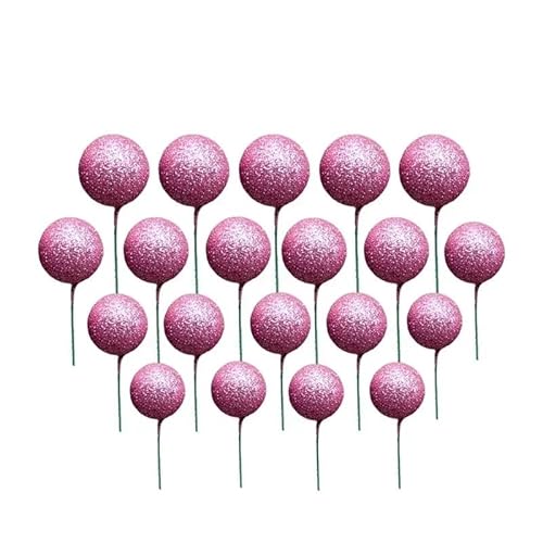 20 Stücke Kuchen Topper Gold Silber Ball Alles Gute for Geburtstag Kuchen Topper DIY Cupcake Flagge Hochzeit Weihnachten Ball Dekor Geburtstag dekoration (Size : D) von HIFFEY