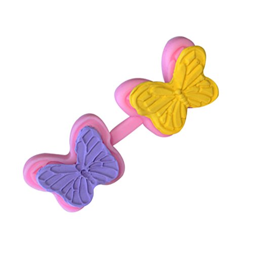 Blume Schmetterling Sugarcraft Geprägte Fondant Kuchen Dekorieren Werkzeuge Ton Süßigkeiten Gelee Schokolade Silikon Formen (Size : 1) von HIFFEY