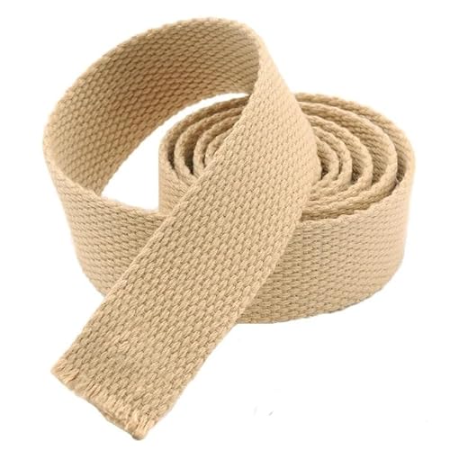 HIFRQVVC Nylon-Gurtband, Gepäckgurt, 5 Meter 25 mm Canvasband Gürteltasche Gurtband Nylon Gurtband Rucksack Umreifung Nähtasche Gürtel Zubehör Gurtband(Khaki) von HIFRQVVC