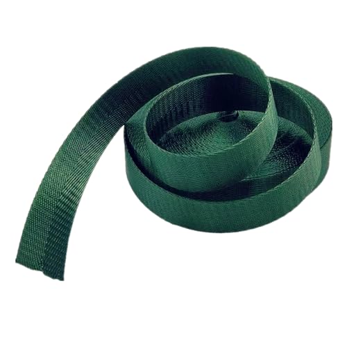 HIFRQVVC Nylon-Gurtband, Gepäckgurt, Gurtband 25 mm, 1 Zoll Nylonband for Taschen, Rucksäcke, Gürtel, Basteln, Griffe, Gepäck, Fracht(DarkGreen,5 Yard) von HIFRQVVC