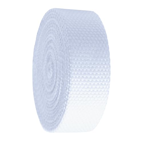 HIFRQVVC Nylon-Gurtband, Gepäckgurt, Gurtband - Baumwoll-Gurtband for Taschengurte, Gepäck-Frachtgurte - 4,5 Meter/Rolle(White,50 mm) von HIFRQVVC