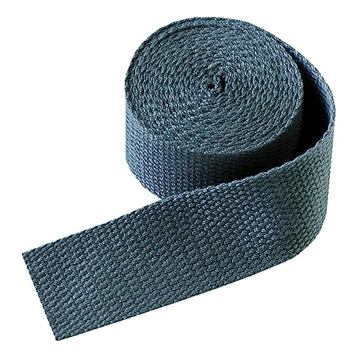 HIFRQVVC Nylon-Gurtband, Gepäckgurt, Gurtband – Polstergurtband aus Polyester-Baumwolle for Taschengurte, Wimpel, Frachtgepäckgurte, 9 Meter/Rolle(Dark Grey,25 mm) von HIFRQVVC