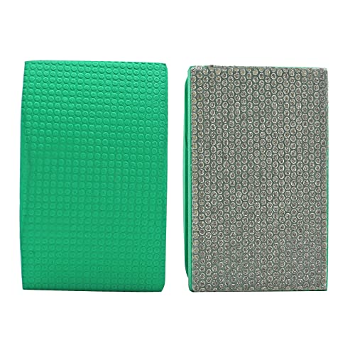 HIGHDRIL Diamant-Handpolierpad – 2 Stück Körnung 50 Diamant galvanisierte Handschleifpads Polierblöcke für Granit, Marmor, Glas, Beton von HIGHDRIL