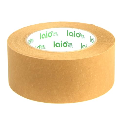 HILDE24 Papierklebeband 50mm × 50lfm, 100% Recyclebares Klebeband, leise abrollend, 18 Rollen, braun von HILDE24